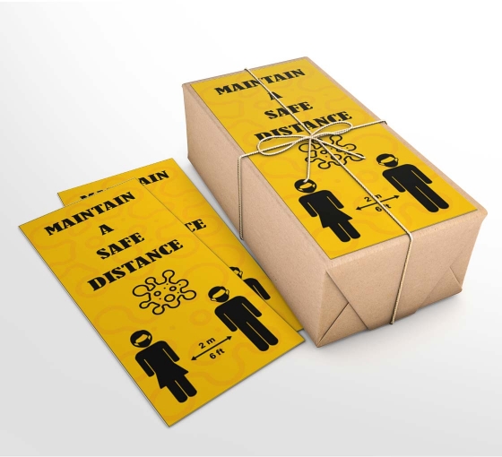 Maintain Safe Distance Business Flyers