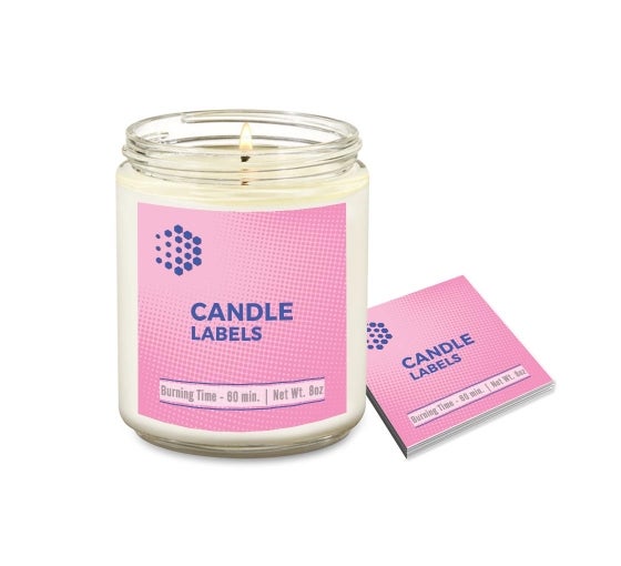Custom Printed Candle Labels for Gift