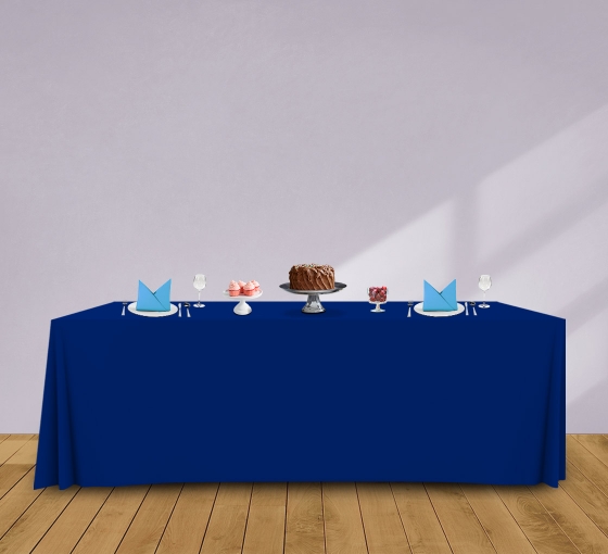 8' Convertible/Adjustable Table Covers - Blue