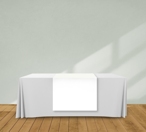 2.5' x 6' Table Runners - White