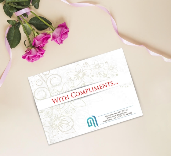 Flat Compliment Cards