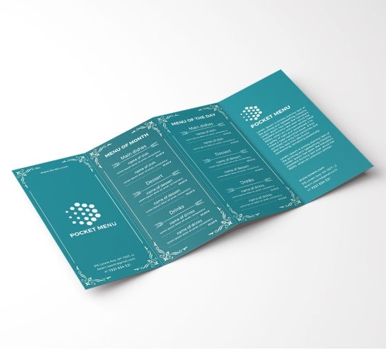 Pocket Menu Printing Custom Menu Printing BannerBuzz