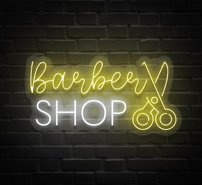 Barber Shop Neon Sign at 25 Off BannerBuzz NZ
