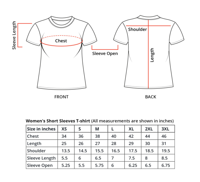 Women's Printed T-Shirt - Short Sleeves