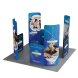 3m Magnetic Modular Fabric Displays - L Shape Curved