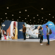 5x5m Magnetic Modular Fabric Displays - L Shape Island
