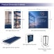3m Backlit Exhibition Stand LED Lightbox Display with Counter Branding Panels dimension