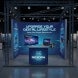 3m Backlit Exhibition Stand LED Lightbox Display with Counter Storage lifestyle