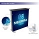 3m Backlit Exhibition Stand LED Lightbox Display with Counter Storage seg light box counter