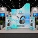 2m Magnetic Modular Fabric Display - Five Maglock Panels