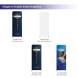 2m Magnetic Modular Fabric Display - Two Sloped & Straight Banner Stands