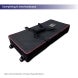 6m Backlit Exhibition Stand LED Lightbox Display with Dual Counters Branding Panels hardcase carry bag