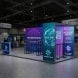 6m Backlit Exhibition Stand LED Lightbox Display with Dual Counters Branding Panels lifestyle