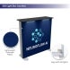 6m Backlit Exhibition Stand LED Lightbox Display with Dual Counters Branding Panels seg light box counter