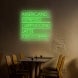 Coffee Menu Neon Sign