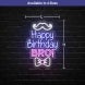 Happy Birthday Bro Neon Sign