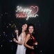 Happy New Year Heart Neon Sign