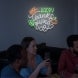 Happy Thanksgiving Leaf Neon Sign