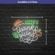 Happy Thanksgiving Leaf Neon Sign