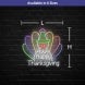 Happy Thanksgiving Turkey Neon Sign