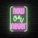 Now Or Never Neon Sign