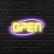 Open Neon Sign