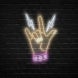 Rock Gesture Neon Sign