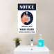 Employees Wash Hands Notice Vinyl Posters