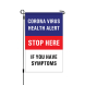 Coronavirus Health Alert Garden Flags