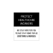 Protect Health Care Workers Stay at Home Acrylic Signs