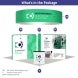 6m Island Exhibition Stand  – 360° Display with Overhead Banner & Counters