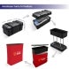 6m Inline Exhibition Stand  – Full Graphic Wall Setup with Product Display Counters
