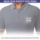 Men's Grey Cotton Polo Shirt - Embroidered