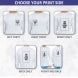 Men's Printed Long Sleeve Organic T shirt - Crew Neck 
