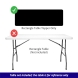 4' Rectangle Table Toppers - Black