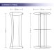 Fabric Pillar Tower Display Available in 2 Sizes BBEXPOFPTO03_7_UK