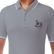Men's Grey Polo Shirt - Embroidered