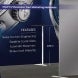 inline 20 ft inline trade show booth design 24 shelf for marketing material