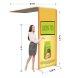 L shaped Tube Arch Fabric Display