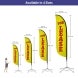Pre Printed For Lease Feather Flag