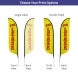 Pre Printed For Lease Feather Flag