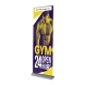 Deluxe Wide Base Single-Screen Roll Up Banner Stands