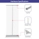 Silverstep 90 cm Retractable Banner Stand