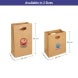Printed Die-Cut Handle Bags - Brown