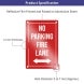 Reflective No Parking Fire Lane Signs