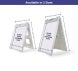 Plastic A Frame Sign - White