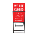 We Are Closed Covid 19 Metal Frames